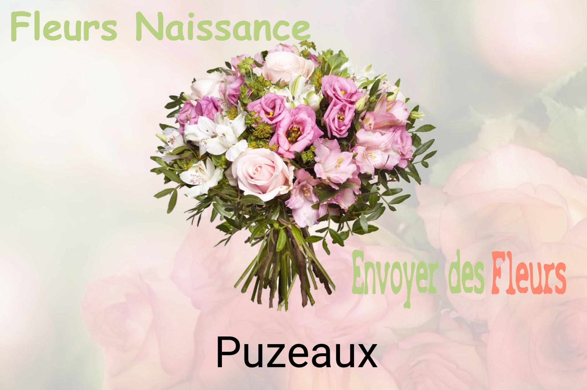 Bouquet de fleurs de naissance livré à Puzeaux